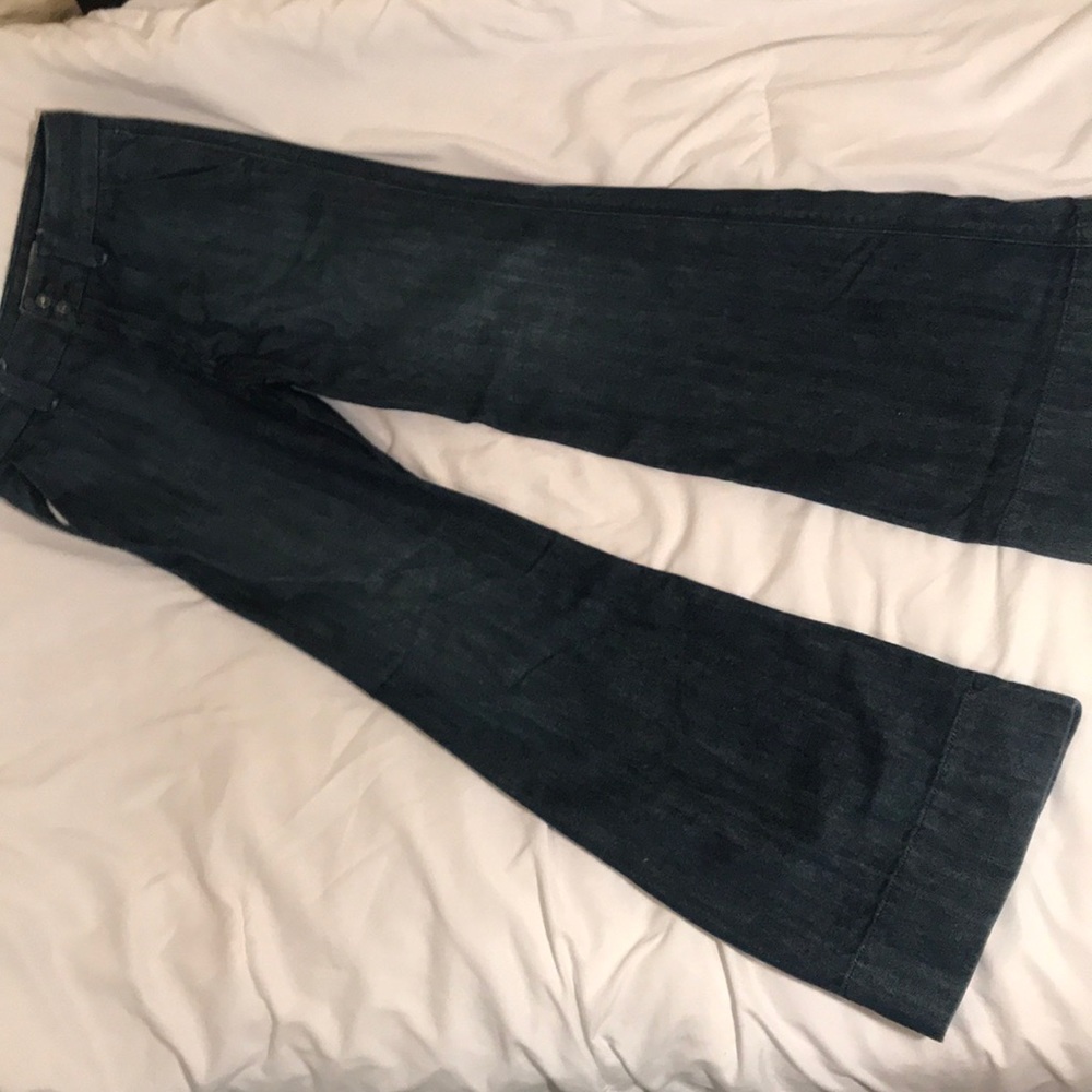 High rise wide leg jeans